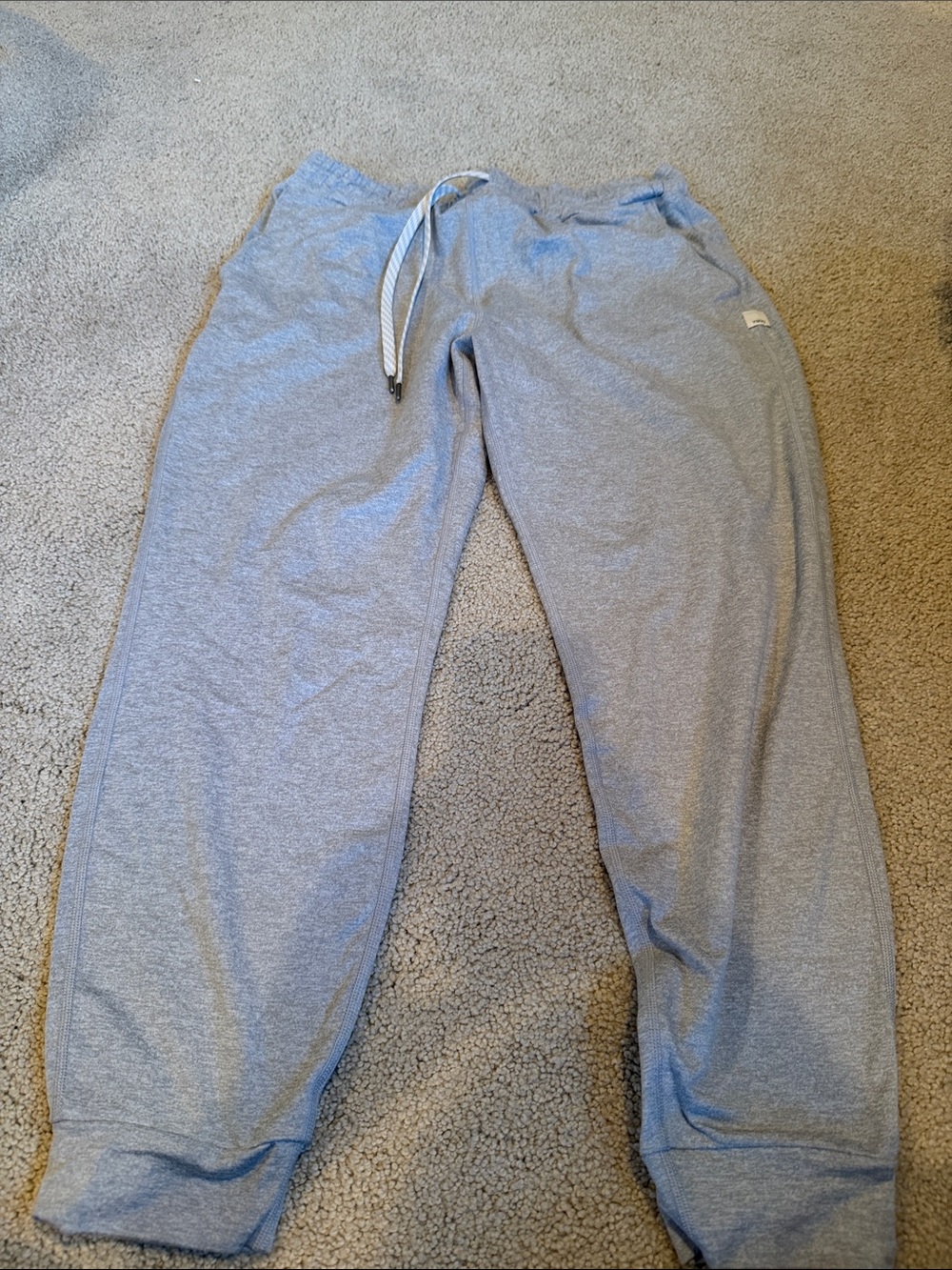 Vuori Light Gray Drawstring Jogger Pants